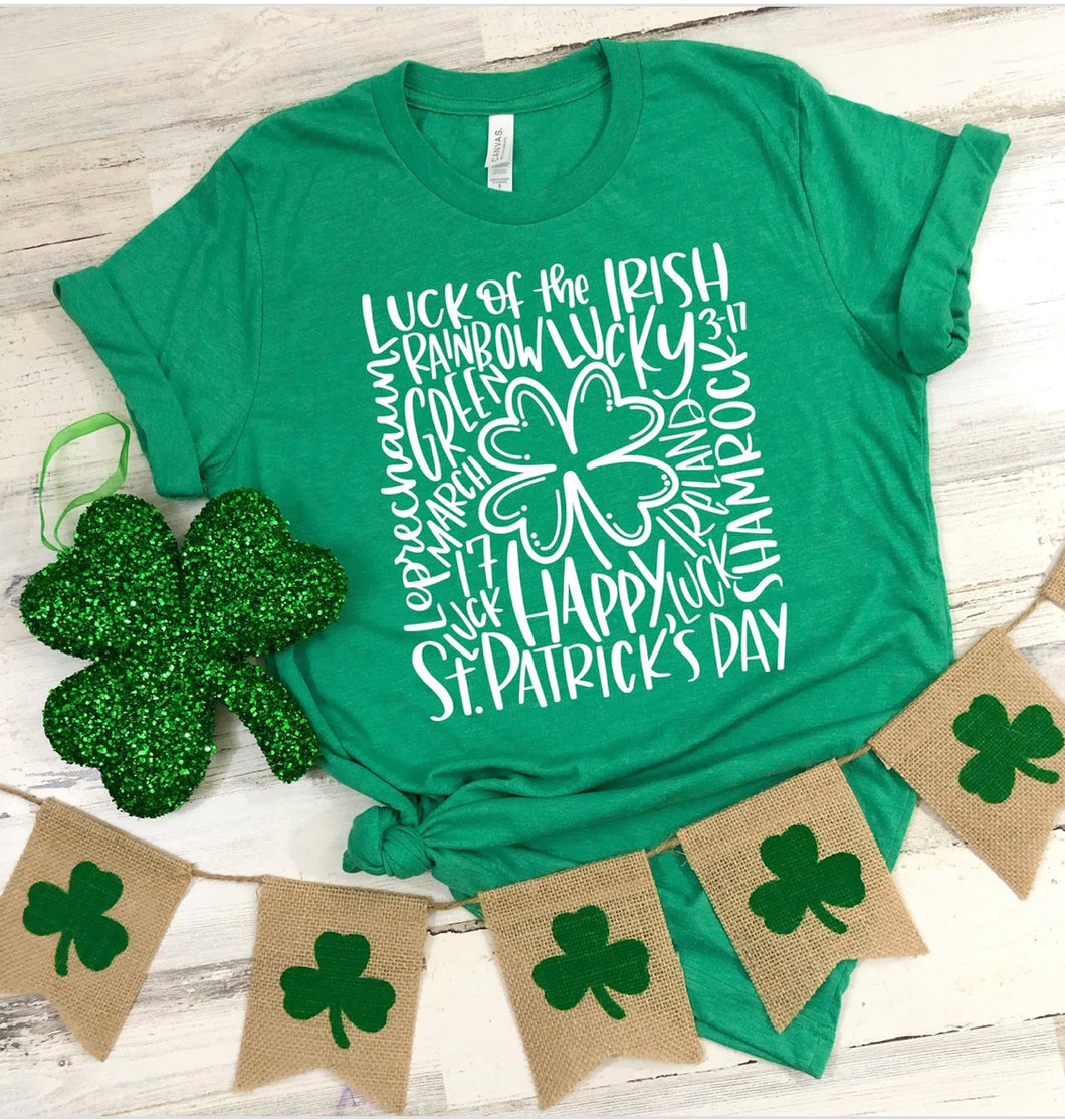 St Patrick’s Day Typography Shirt