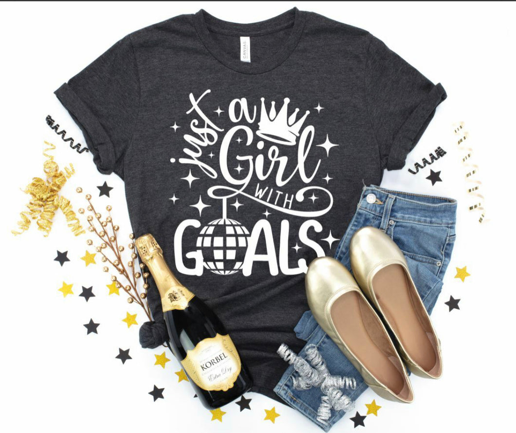 Just a girl with goals Short Sleeeve TShirt