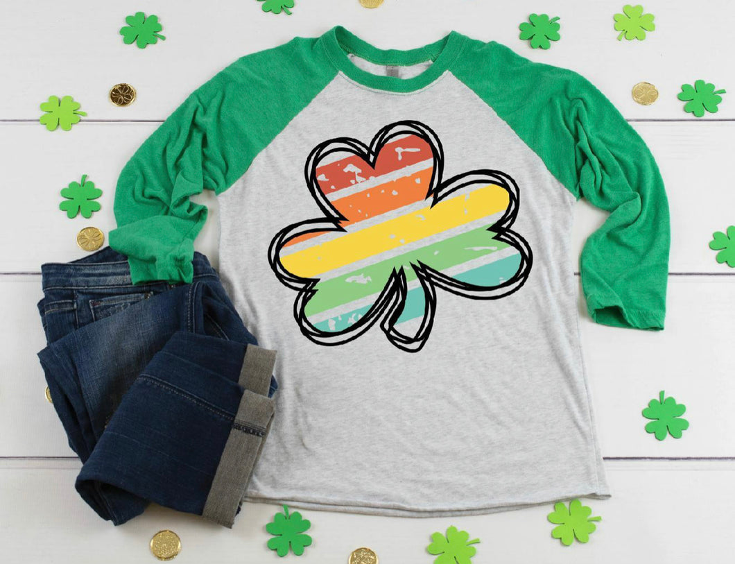 Colorful clover St Patrick’s Tshirt